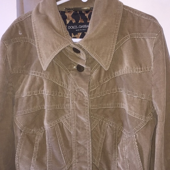 DOLCE AND GABBANA Tan Jean butterfly jacket - Picture 3 of 6